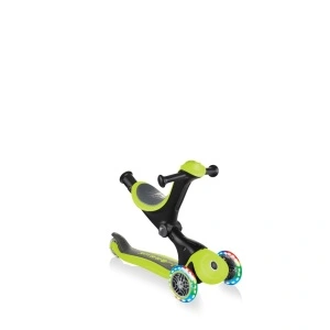 Trotineta Globber GO UP DELUXE 3 in 1, ghidon si scaun ajustabile pe inaltime, roti cu lumini, culoare verde - Img 7