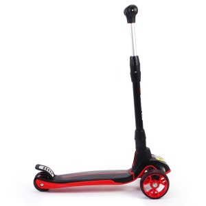 Trotineta pliabila Ferrari cu ghidon reglabil 3 nivele inaltime, neagra - Img 2