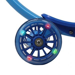 Trotineta Zipster Albastra cu roti LED - Img 3