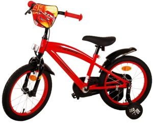 Bicicleta E&L Disney Cars 16 inch CB, frana de mana pe roata fata, scaun si ghidon reglabil, roti gonflabile, stopuri reflectorizante, roti ajutatoare demontabile - Img 2