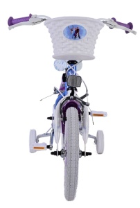 Bicicleta E&L Disney Frozen 14 inch FM, frana de mana pe ambele roti, scaun si ghidon reglabil, cosulet pe ghidon, roti gonflabile, stopuri reflectorizante - Img 7
