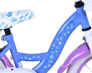 Bicicleta E&L Disney Frozen 14 inch ND, frana de mana pe roata fata, scaun si ghidon reglabil, cosulet pe ghidon, roti gonflabile, stopuri reflectorizante - Img 5
