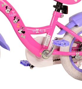 Bicicleta E&L Minnie Mouse 12 inch Bow Tie, frana de mana pe roata fata, scaun si ghidon reglabil, cosulet pe ghidon, roti gonflabile, stopuri reflectorizante - Img 8