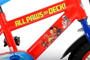 Bicicleta E&L Paw Patrol 12 inch, frana de mana pe roata fata, scaun si ghidon reglabil, spite metalice, roti gonflabile - Img 4