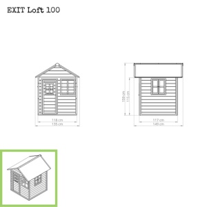 Casuta din lemn Loft 100 - Img 5