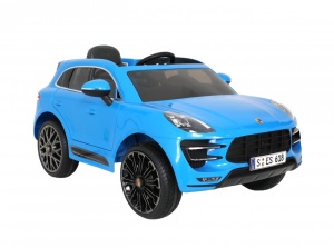 Masina electrica copii Porche Macan Turbo albastra, 12V, cu telecomanda pentru parinti - Img 3