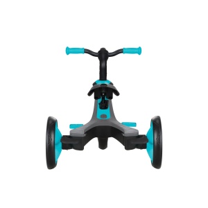 Tricicleta Globber EXPLORER 4 in 1, functie free wheel, scaun ajustabil, roti EVA, centura siguranta in 5 puncte, culoare turquoise - Img 4