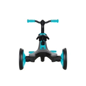 Tricicleta Globber EXPLORER 4 in 1, functie free wheel, scaun ajustabil, roti EVA, centura siguranta in 5 puncte, culoare turquoise - Img 4