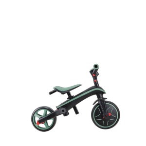 Tricicleta Globber EXPLORER PLIABLA 4 in 1, functie free wheel, scaun ajustabil, roti EVA, centura siguranta in 5 puncte, culoare verde pal - Img 6