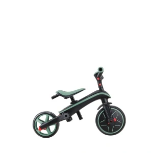 Tricicleta Globber EXPLORER PLIABLA 4 in 1, functie free wheel, scaun ajustabil, roti EVA, centura siguranta in 5 puncte, culoare verde pal - Img 6