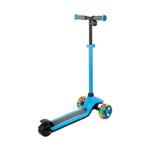 Trotineta Globber E-MOTION 4, ghidon reglabil pe inaltime, roti cu LED, motor 80W, autonomie 8-10 km, culoare alabstra - Img 4
