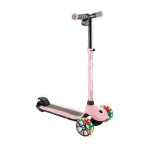 Trotineta Globber E-MOTION 4, ghidon reglabil pe inaltime, roti cu LED, motor 80W, autonomie 8-10 km, culoare roz - Img 7