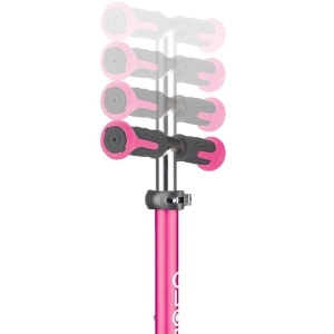 Trotineta Globber ELITE DELUXE, pliabila, roti LED, ghidon ajustabil 4 nivele, rulmenti ABEC 5, culoare roz - Img 7