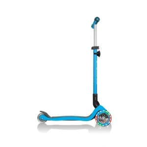 Trotineta Globber GO UP DELUXE 3 in 1, ghidon si scaun ajustabile pe inaltime, roti cu lumini, culoare albastra - Img 4