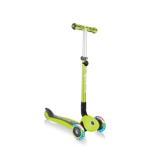 Trotineta Globber GO UP DELUXE 3 in 1, ghidon si scaun ajustabile pe inaltime, roti cu lumini, culoare verde - Img 8