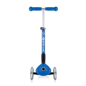 Trotineta Globber JUNIOR PLIABILA, ghidon ajustabil 3 nivele, greutate maxima 50 kg, rulmenti ABEC 5, culoare albastra - Img 2