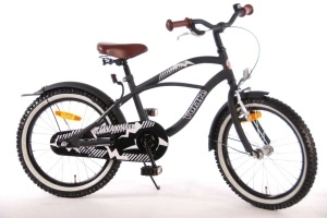 Bicicletă E&L Black Cruiser 18 inch, sa pe arcuri, frână V față, frână in butuc spate, cric metalic, 95% asamblată