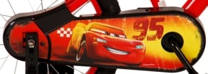 Bicicleta E&L Disney Cars 16 inch CB, frana de mana pe roata fata, scaun si ghidon reglabil, roti gonflabile, stopuri reflectorizante, roti ajutatoare demontabile - Img 3