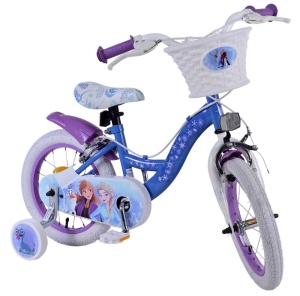 Bicicleta E&L Disney Frozen 14 inch FM, frana de mana pe ambele roti, scaun si ghidon reglabil, cosulet pe ghidon, roti gonflabile, stopuri reflectorizante - Img 8