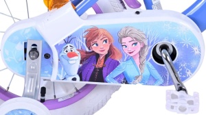 Bicicleta E&L Disney Frozen 14 inch ND, frana de mana pe roata fata, scaun si ghidon reglabil, cosulet pe ghidon, roti gonflabile, stopuri reflectorizante - Img 6