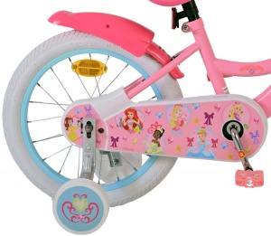 Bicicleta E&L Disney Princess 16 inch, frana de mana pe roata din fata, scaun si ghidon reglabil, spite metalice, roti gonflabile, stopuri reflectorizante - Img 2