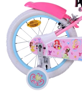 Bicicleta E&L Disney Princess 16 inch FW, frana de mana pe ambele roti, scaun si ghidon reglabil, cosulet pe ghidon, roti gonflabile, stopuri reflectorizante - Img 3