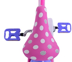 Bicicleta E&L Minnie Mouse 16 inch Bow Tie, frana de mana pe ambele roti, scaun si ghidon reglabil, cosulet pe ghidon, roti gonflabile, stopuri reflectorizante - Img 3