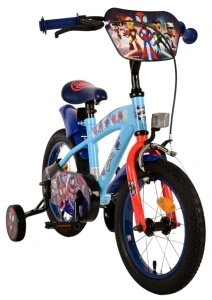 Bicicleta E&L Spidey si prietenii 14 inch, frana de mana pe roata fata, scaun si ghidon reglabil, spite metalice, roti gonflabile - Img 7
