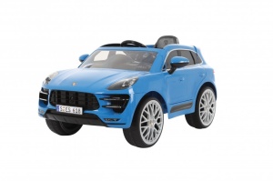 Masina electrica copii Porche Macan Turbo albastra, 12V, cu telecomanda pentru parinti - Img 4