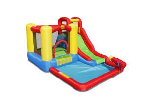 Saltea gonflabila Jump&Splash cu piscina, tun cu apa, tobogan si spatiu de catarat - Img 3