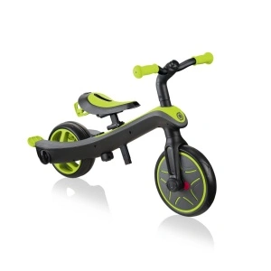 Tricicleta Globber EXPLORER 4 in 1, functie free wheel, scaun ajustabil, roti EVA, centura siguranta in 5 puncte, culoare verde - Img 8