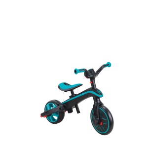 Tricicleta Globber EXPLORER PLIABLA 4 in 1, functie free wheel, scaun ajustabil, roti EVA, centura siguranta in 5 puncte, culoare turquoise - Img 7