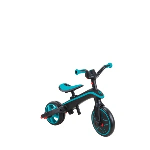 Tricicleta Globber EXPLORER PLIABLA 4 in 1, functie free wheel, scaun ajustabil, roti EVA, centura siguranta in 5 puncte, culoare turquoise - Img 7