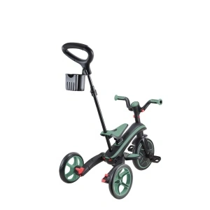Tricicleta Globber EXPLORER PLIABLA 4 in 1, functie free wheel, scaun ajustabil, roti EVA, centura siguranta in 5 puncte, culoare verde pal - Img 7