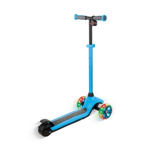 Trotineta Globber E-MOTION 4, ghidon reglabil pe inaltime, roti cu LED, motor 80W, autonomie 8-10 km, culoare alabstra - Img 5