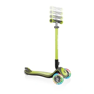 Trotineta Globber ELITE DELUXE, pliabila, roti LED, ghidon ajustabil 4 nivele, rulmenti ABEC 5, culoare verde - Img 6