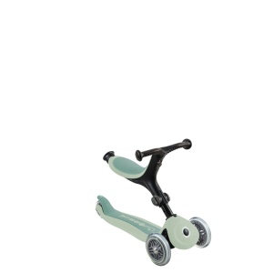 Trotineta Globber GO UP ACTIVE ECOLOGIC 3 in 1, ghidon si scaun ajustabile, rulmenti ABEC 9, culoare verde fistic - Img 3