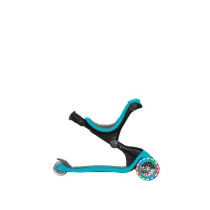 Trotineta Globber GO UP DELUXE 3 in 1, ghidon si scaun ajustabile pe inaltime, roti cu lumini, culoare turqoise - Img 7
