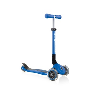 Trotineta Globber JUNIOR PLIABILA, ghidon ajustabil 3 nivele, greutate maxima 50 kg, rulmenti ABEC 5, culoare albastra - Img 3