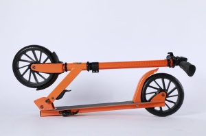 Trotineta Lamborghini, pentru adulti, 2 roti, cadru aluminiu, orange. - Img 5