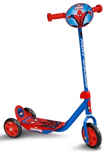 Trotineta Stamp Spiderman, cu 3 roti, ghidon reglabil, platforma antiderapanta