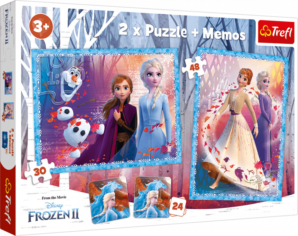 Puzzle Trefl 2in1 Memo Frozen2 -Tinutul Misterios