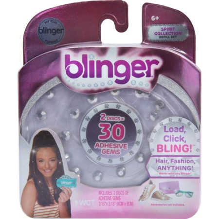 Blinger 5 Discs Refill Pack - 75 Gems - Sparkle Collection Rainbow