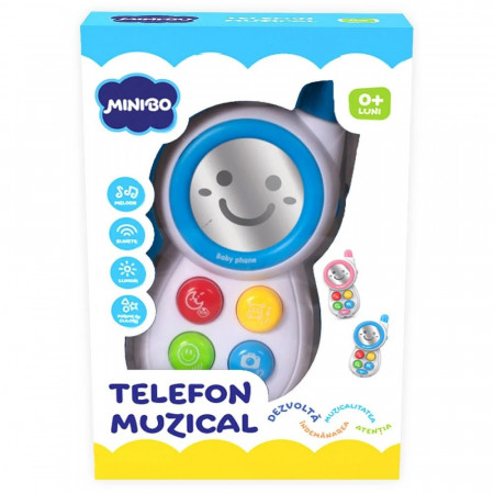 Jucarie Interactiva Bebelusi MiniBo, Telefonul Muzical