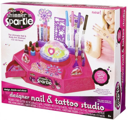 Jucarie Shimmer N' Sparkle Designer Nail And Body Art Studio