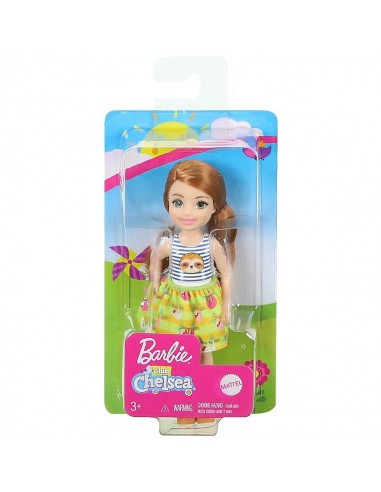 Papusa Barbie, Chelsea cu par roscat, 15 cm