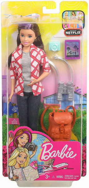 PAPUSA BARBIE TRAVEL SKIPPER CU ACCESORII PENTRU CALATORII