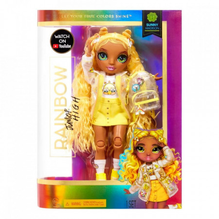 Papusa Rainbow High, Junior High Sunny Madison, 25 cm