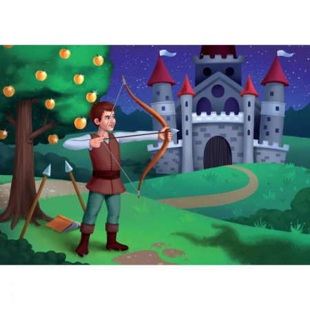 Puzzle 100 piese, Noriel Basme Romanesti, Praslea cel voinic si merele de aur