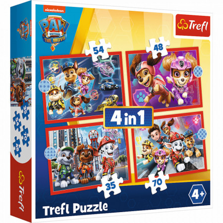 Puzzle Trefl 4in1,Paw Patrol in oras